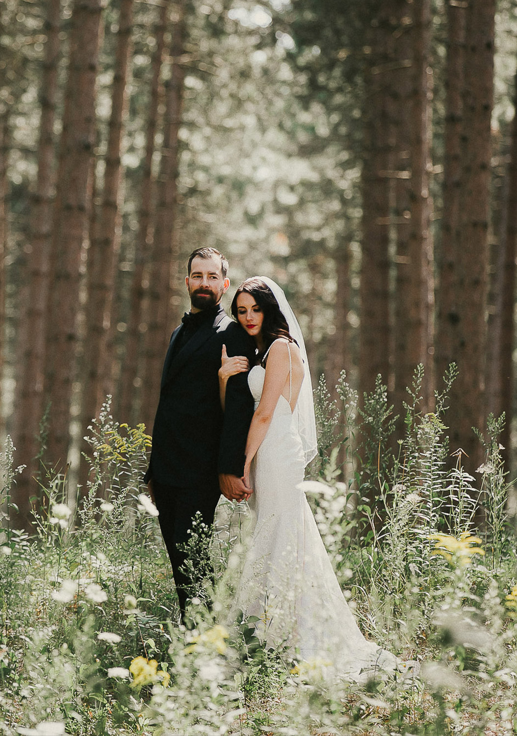 simcoe county forest surprise wedding